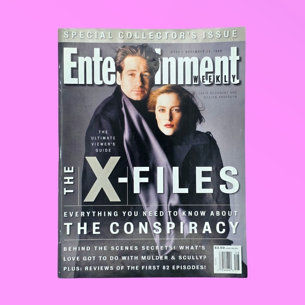 Vintage 1996 Entertainment Weekly Magazine X-Files Mulder & Scully Issue